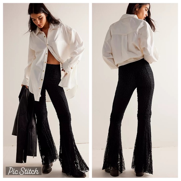 Free People Georgina Mesh Pants - Picture 5 of 7